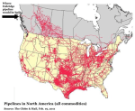 Pipelines in North America Courtesy: Globe & Mail
